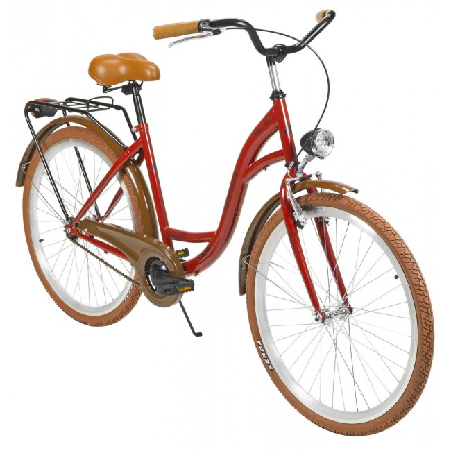 Bicycle AZIMUT City Lux 26" 2025 bordo-brown