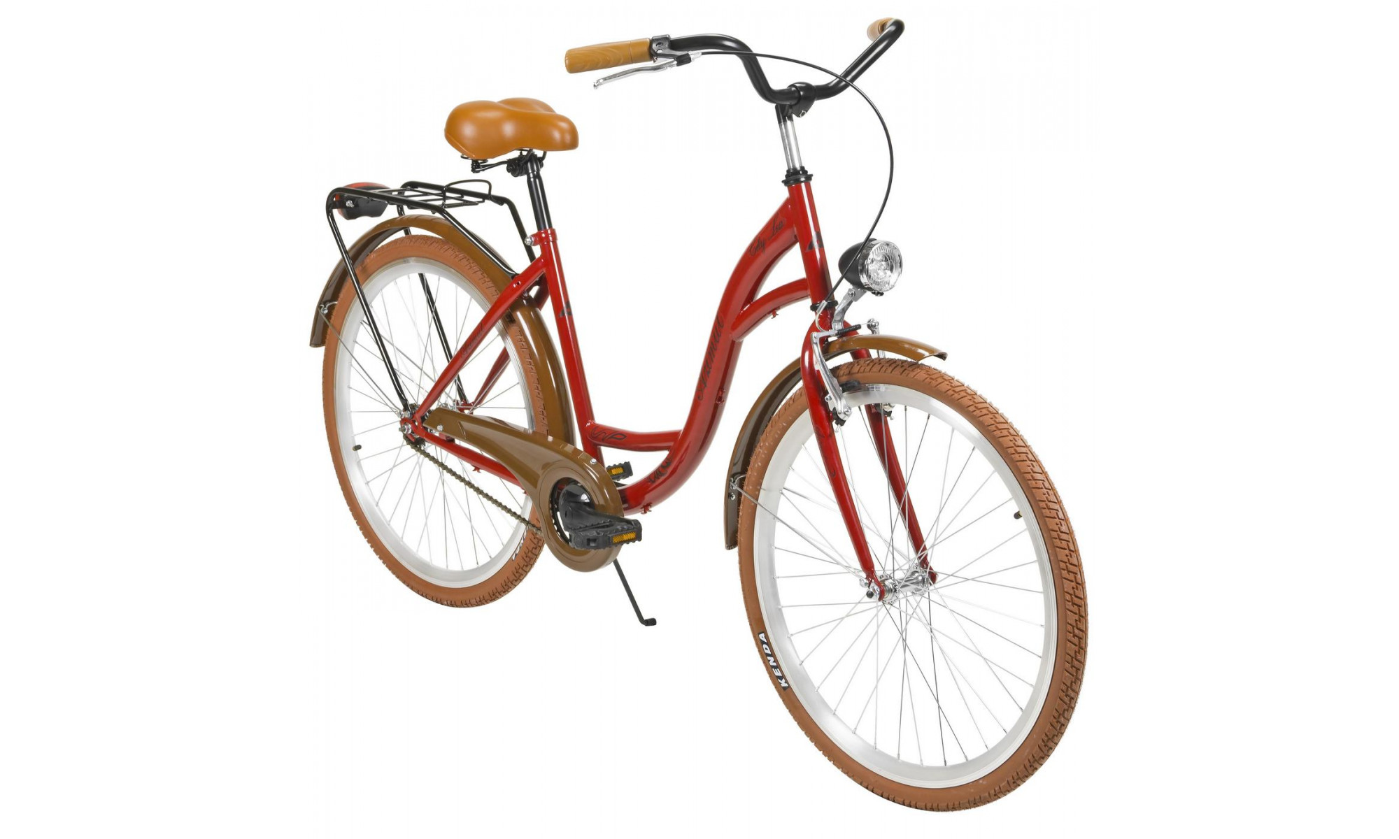 Bicycle AZIMUT City Lux 26" 2025 bordo-brown - 9