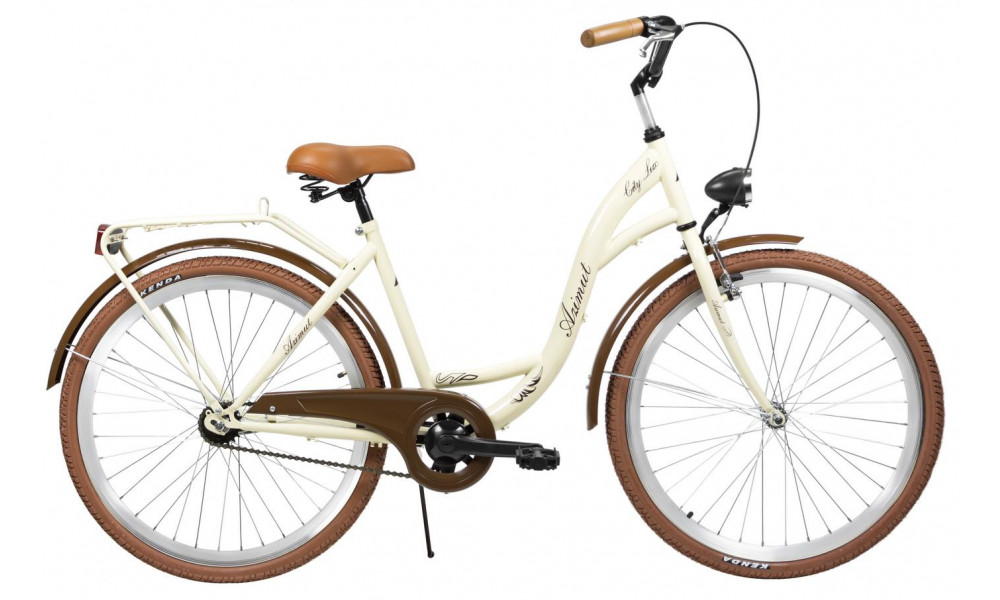 Bicycle AZIMUT City Lux 26" 2023 cream-brown - 1