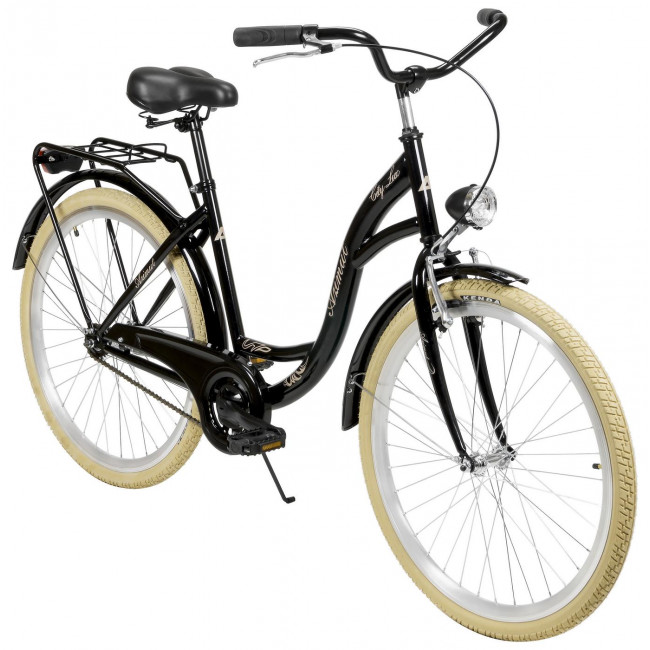 Bicycle AZIMUT City Lux 26" 2023 black-cream
