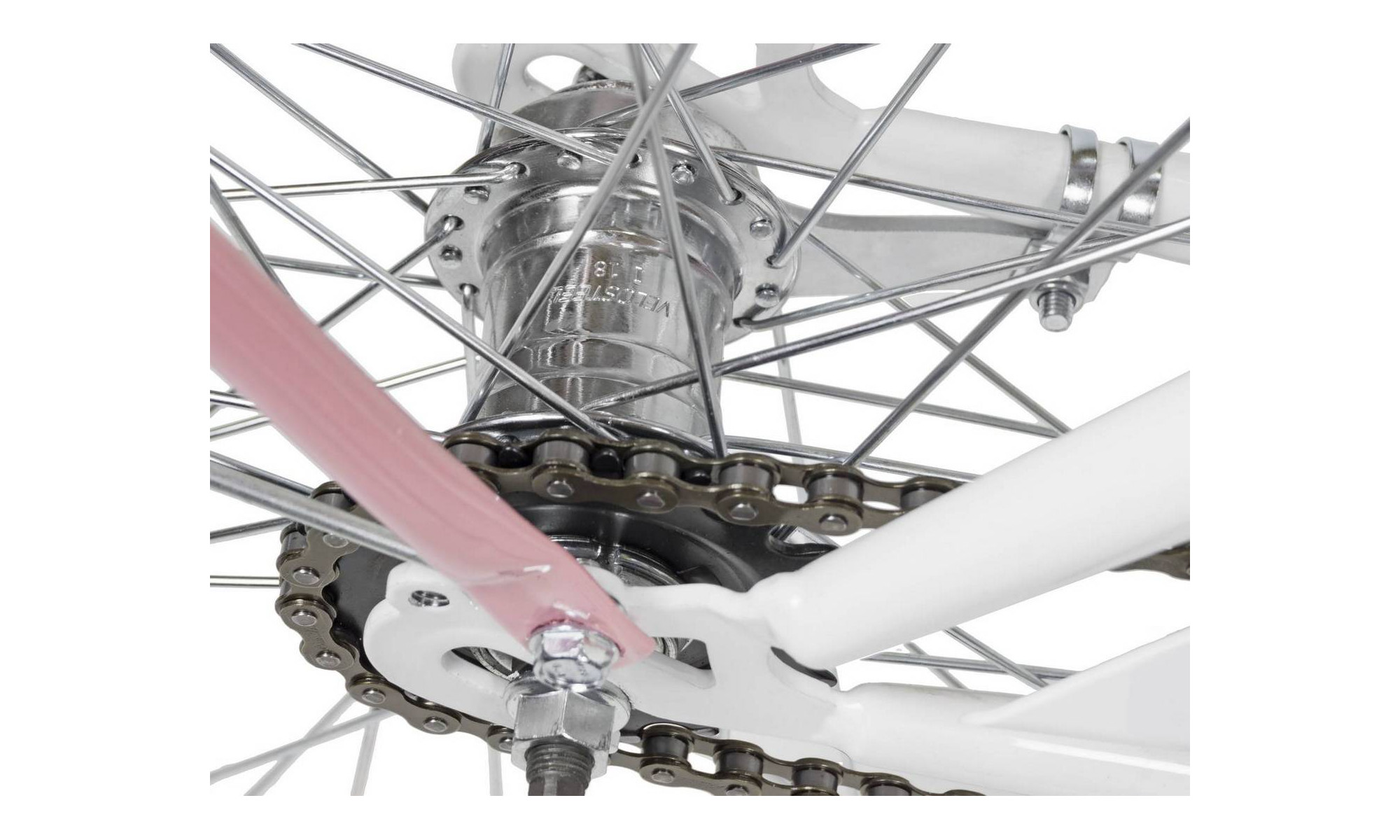 Bicycle AZIMUT City Lux 26" 2025 white-pink - 2