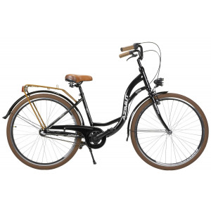 Bicycle AZIMUT Vintage 28" 3-speed 2023 black-cream