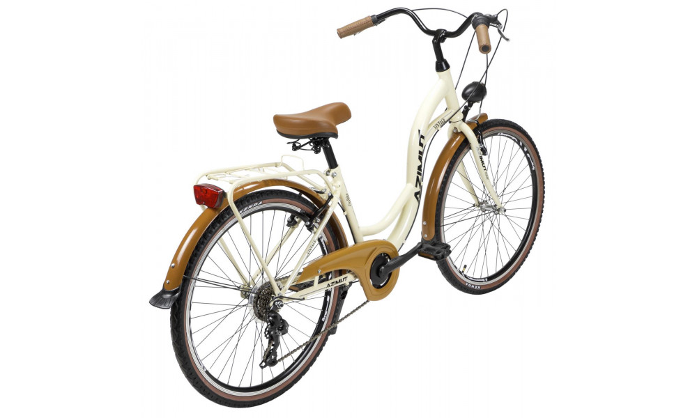 Bicycle AZIMUT Vintage TX-6 26" 2023 cream-brown - 1