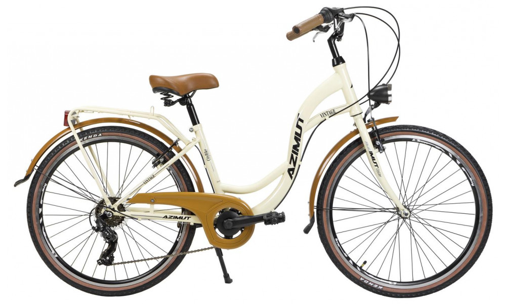 Bicycle AZIMUT Vintage TX-6 26" 2023 cream-brown - 2