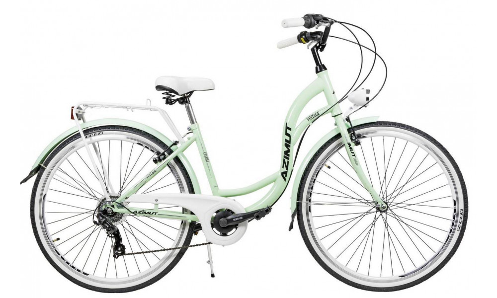 Велосипед AZIMUT Vintage TX-6 28" 2023 mint-white - 1