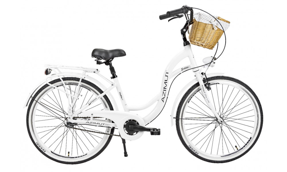 Bicycle AZIMUT Sarema ALU 26" 3-speed 2023 white - 1