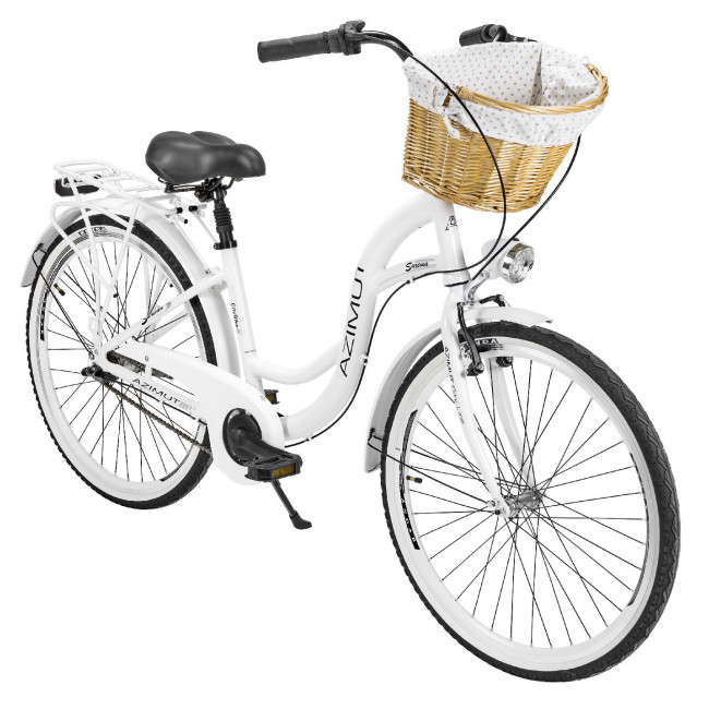 Bicycle AZIMUT Sarema ALU 26" 3-speed 2023 white