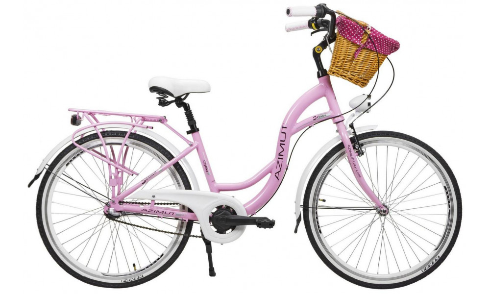 Bicycle AZIMUT Sarema ALU 26" 3-speed 2023 pink - 1