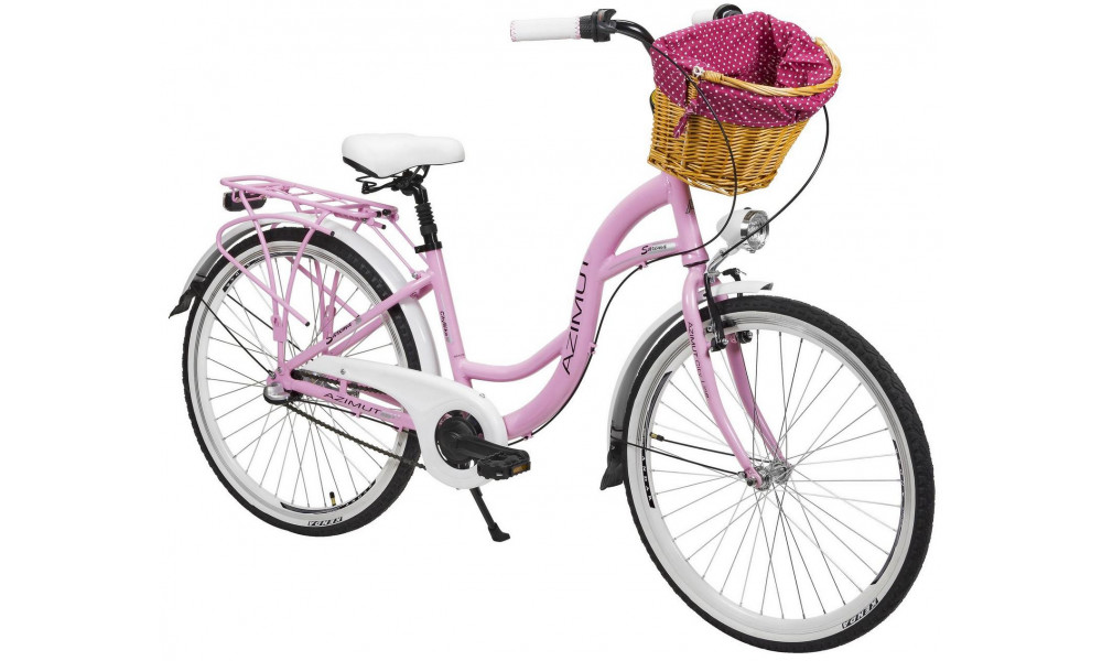 Bicycle AZIMUT Sarema ALU 26" 3-speed 2023 pink - 2