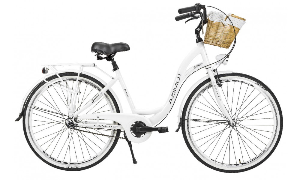 Bicycle AZIMUT Sarema ALU 28" 3-speed 2023 white - 1