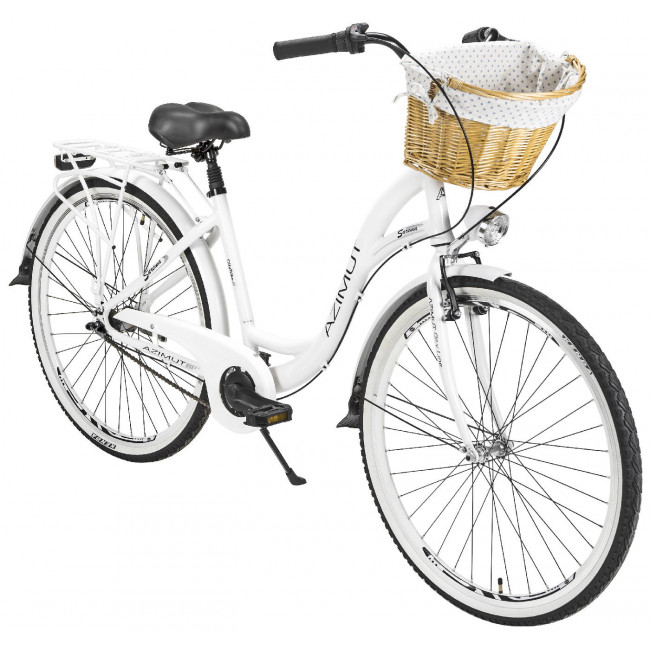 Dviratis AZIMUT Sarema ALU 28" 3-speed 2023 white
