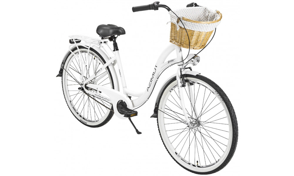 Bicycle AZIMUT Sarema ALU 28" 3-speed 2023 white - 2