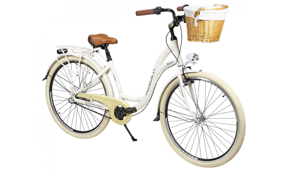 Bicycle AZIMUT Sarema ALU 28" 3-speed 2023 light cream - 2