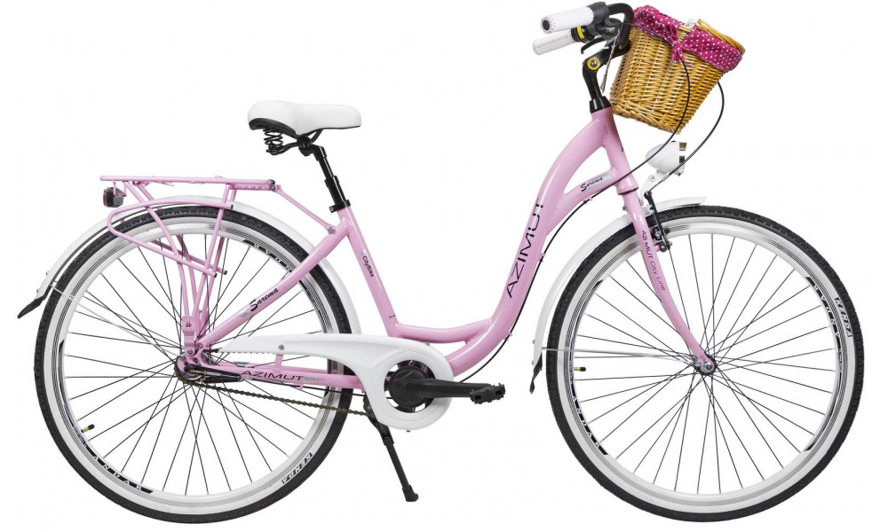 Bicycle AZIMUT Sarema ALU 28" 3-speed 2023 pink 
