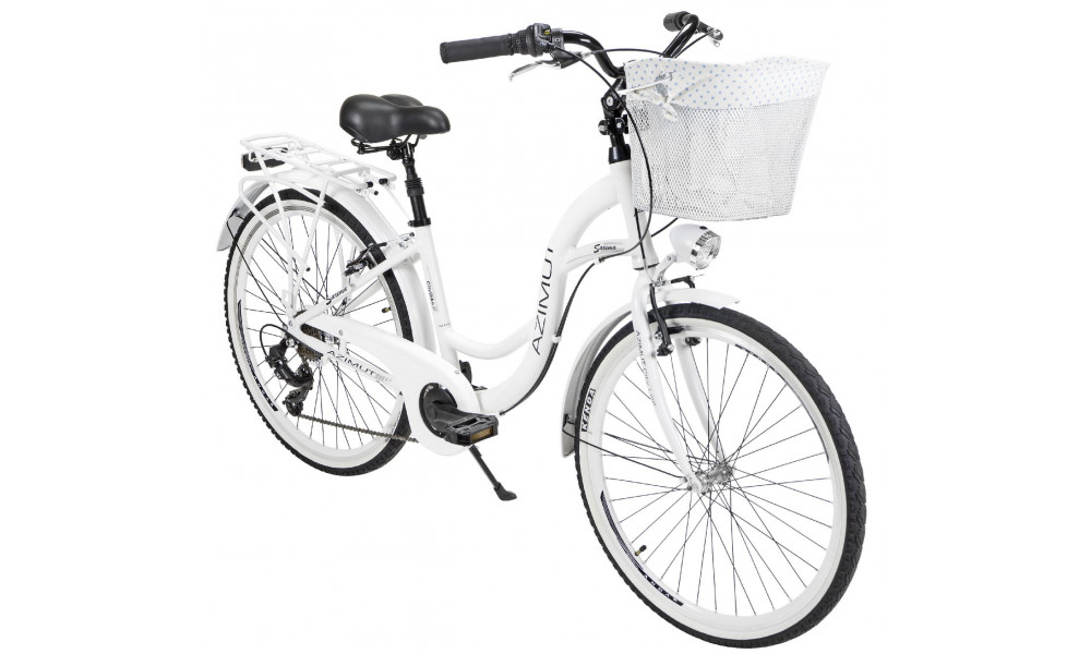 Bicycle AZIMUT Sarema 26" ALU TX-6 2023 white 