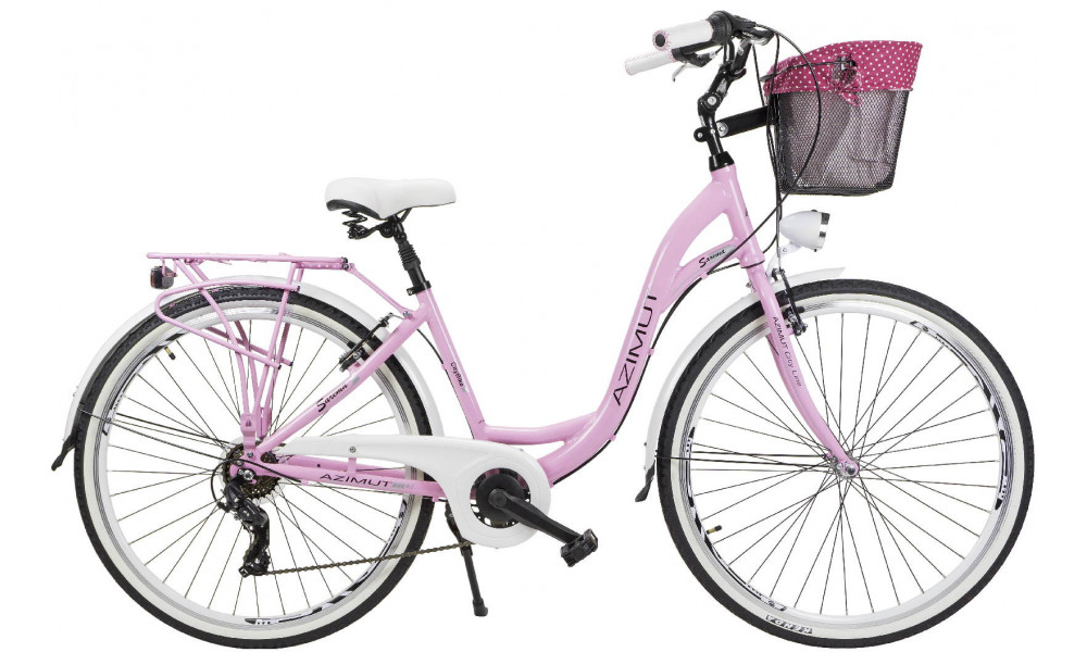 Bicycle AZIMUT Sarema 28" ALU TX-6 2023 pink 