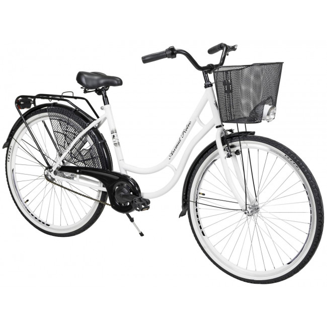 Bicycle AZIMUT Retro Lux 28" 2025 white-black
