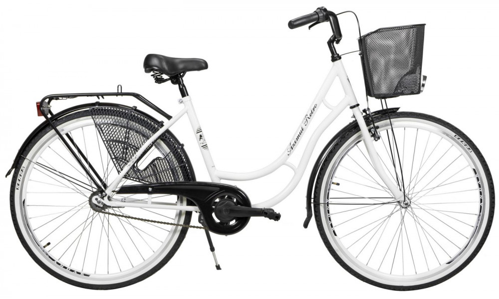 Велосипед AZIMUT Retro Lux 28" 2023 white-black - 2