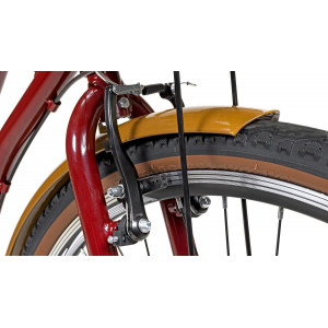 Bicycle AZIMUT Holland Retro 28" 3-speed 2023 burgund
