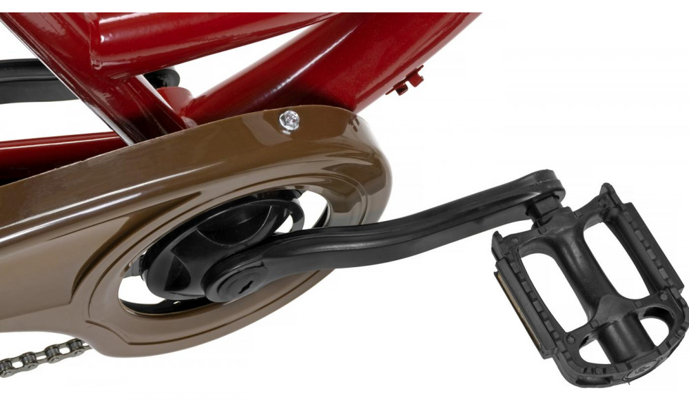 Bicycle AZIMUT City Lux 26" 2025 with basket bordo-brown - 4