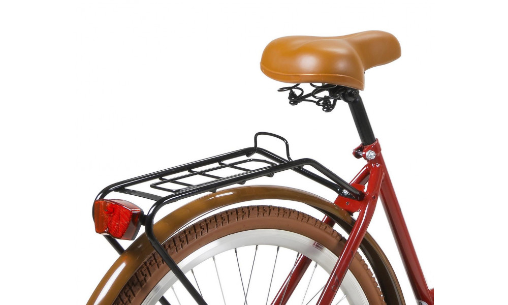 Велосипед AZIMUT City Lux 26" 2025 su krepseliu bordo-brown - 6