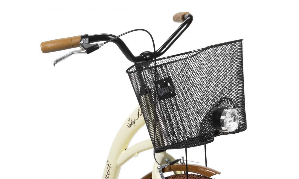 Bicycle AZIMUT City Lux 26" 2025 with basket cream-brown - 1