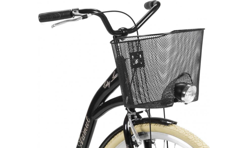 Велосипед AZIMUT City Lux 28" 2025 su krepseliu black-cream - 1