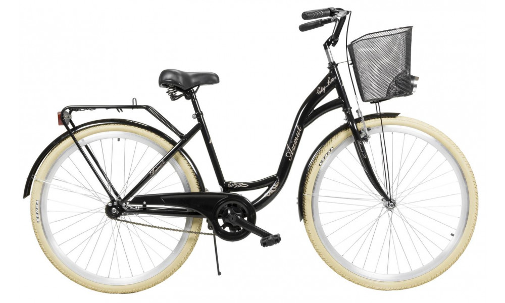 Bicycle AZIMUT City Lux 28" 2025 with basket black-cream - 3