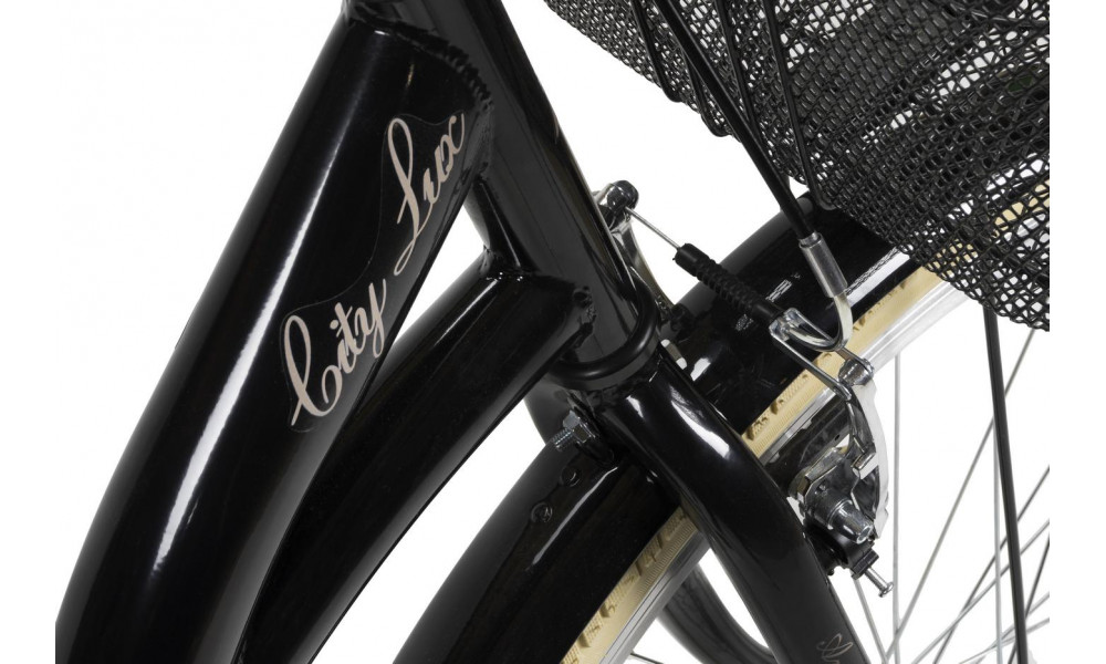 Bicycle AZIMUT City Lux 28" 2025 with basket black-cream - 5