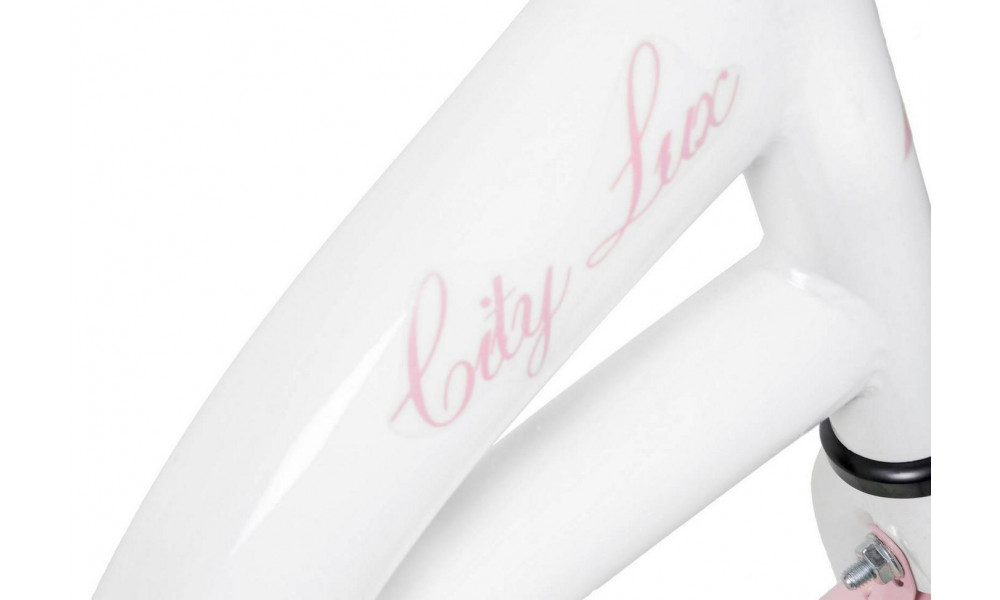 Bicycle AZIMUT City Lux 28" 2025 with basket white-pink - 3