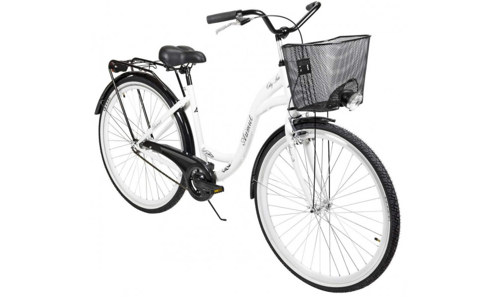 Bicycle AZIMUT City Lux 28" 2025 with basket white-black - 7
