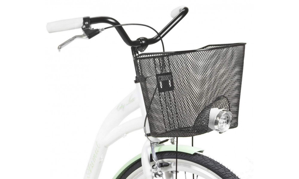 Bicycle AZIMUT City Lux 28" 2025 with basket white-mint - 1