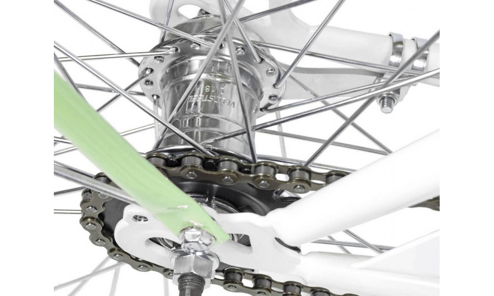 Велосипед AZIMUT City Lux 28" 2025 su krepseliu white-mint - 4