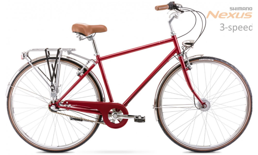 Велосипед Romet Vintage Classic M 28" Alu 2022 red 