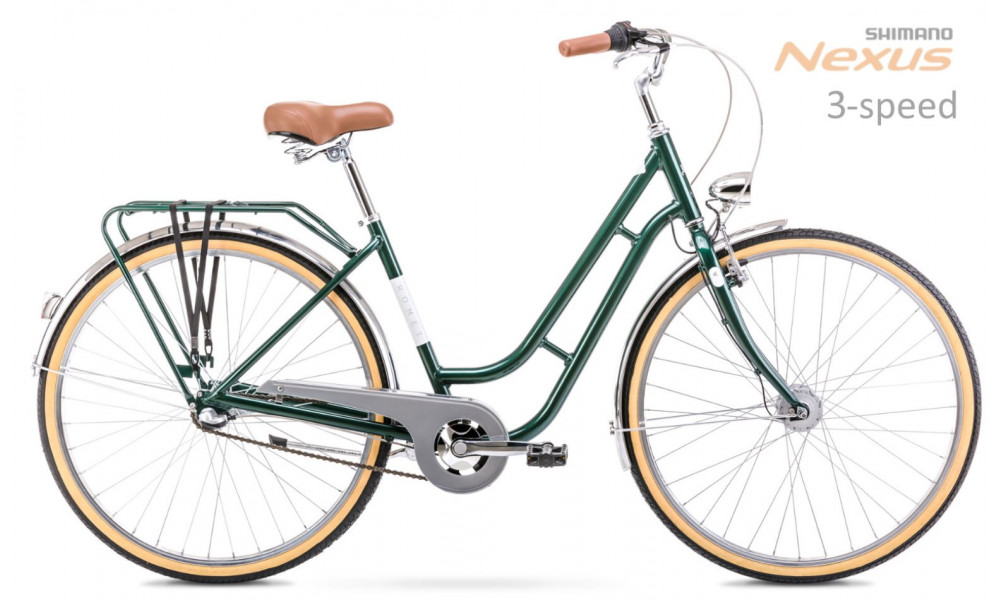 Велосипед Romet Luiza Classic 28" Alu 2022 green 