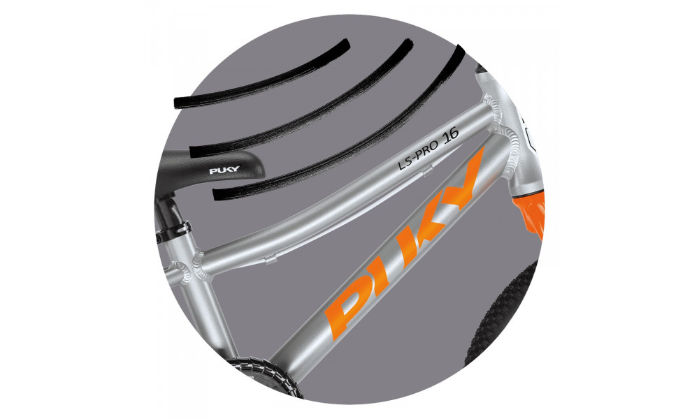 Велосипед PUKY S-Pro 16-1 Alu silver orange - 2
