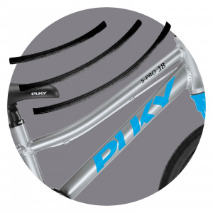 Bicycle PUKY S-Pro 18-1 Alu silver blue