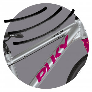 Bicycle PUKY S-Pro 20-7 Alu silver berry