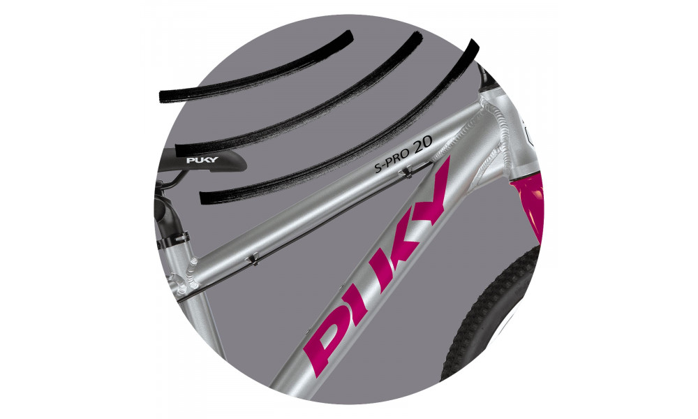 Bicycle PUKY S-Pro 20-7 Alu silver berry - 2