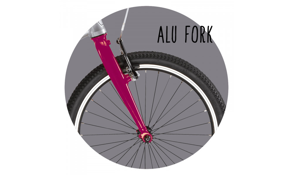 Bicycle PUKY S-Pro 20-7 Alu silver berry - 3