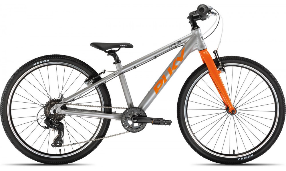 Bicycle PUKY S-Pro 24-8 Alu silver orange - 1