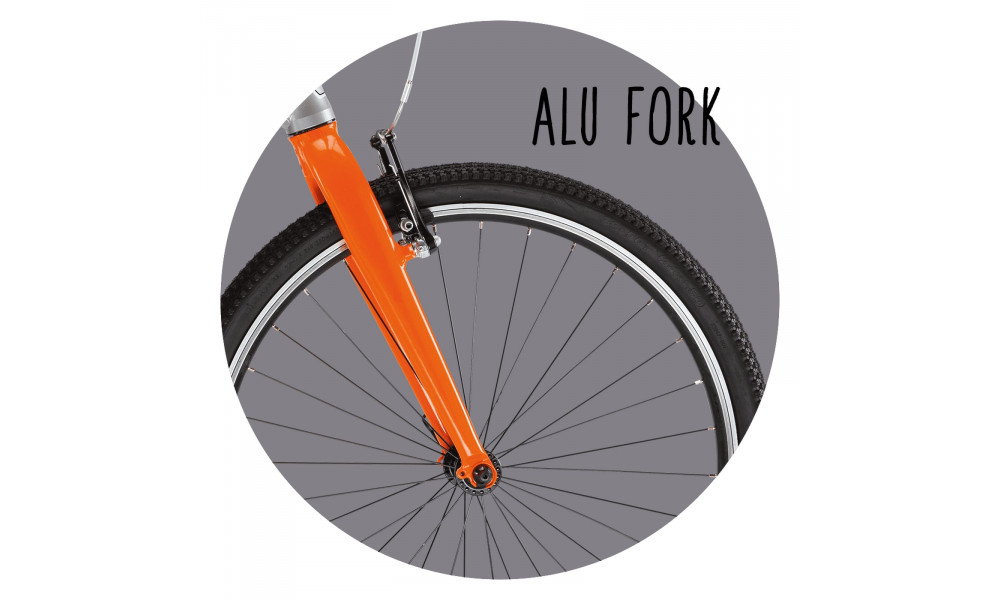 Bicycle PUKY S-Pro 24-8 Alu silver orange - 3