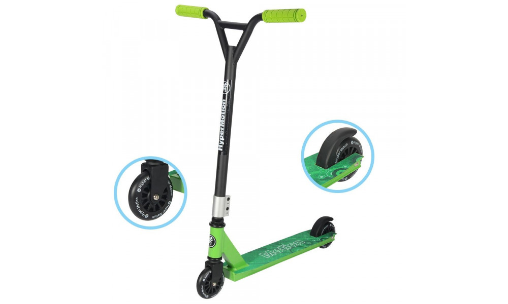 Самокат HyperMotion Evo Stunt green - 1