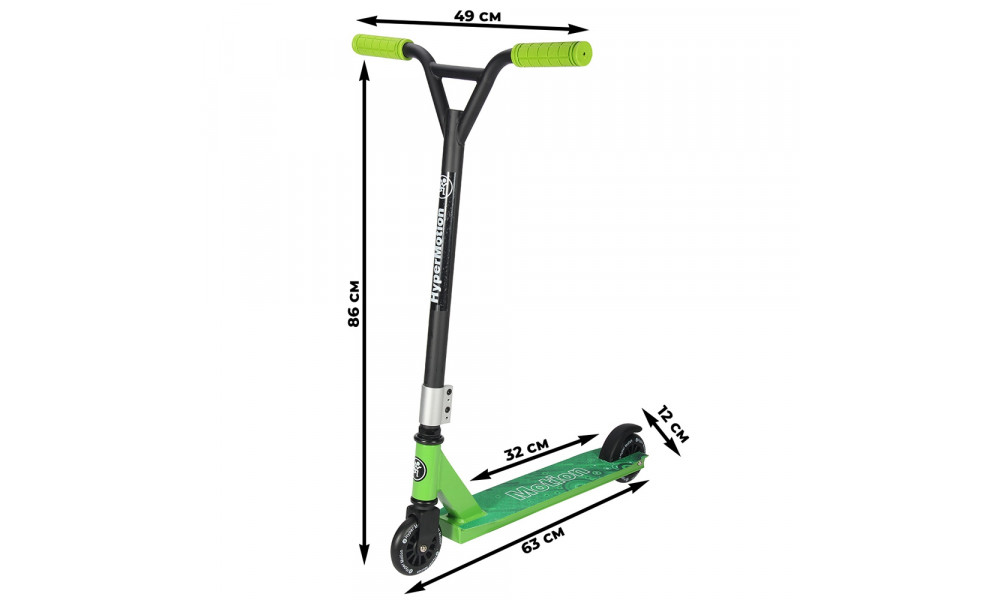 Самокат HyperMotion Evo Stunt green - 2
