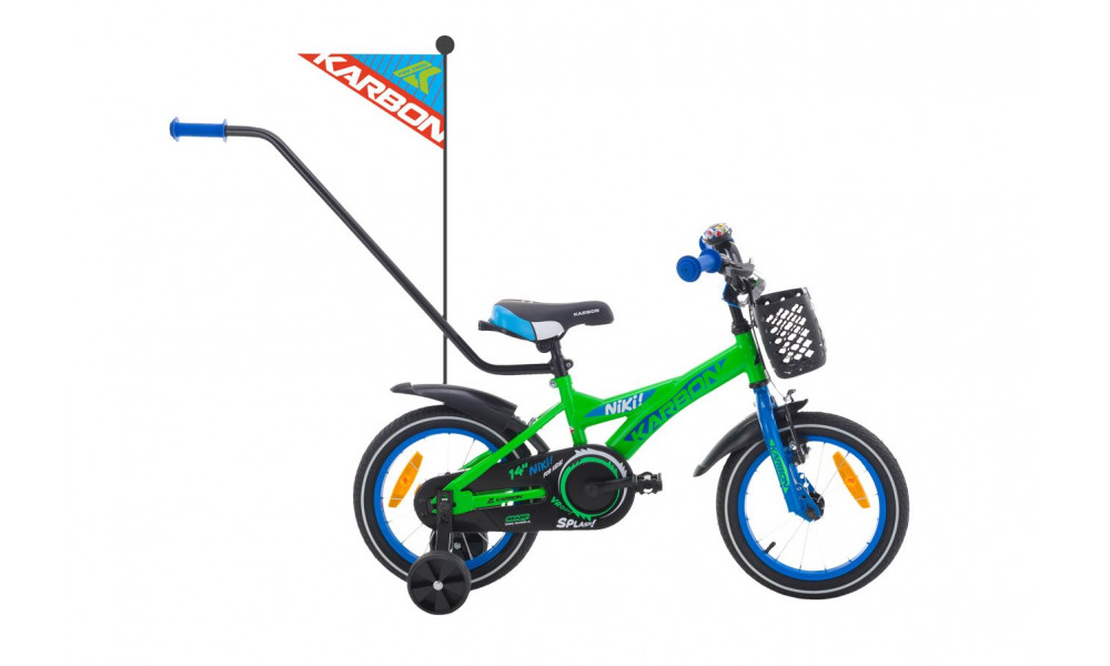 Велосипед Karbon Niki 14 green-blue 