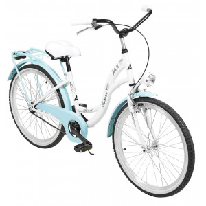 Bicycle AZIMUT Julie 24" 2023 white-turquoise