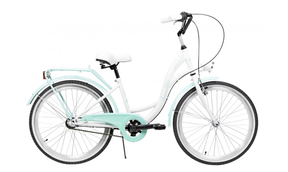 Bicycle AZIMUT Julie 24" 3-speed 2025 white-turquoise - 2