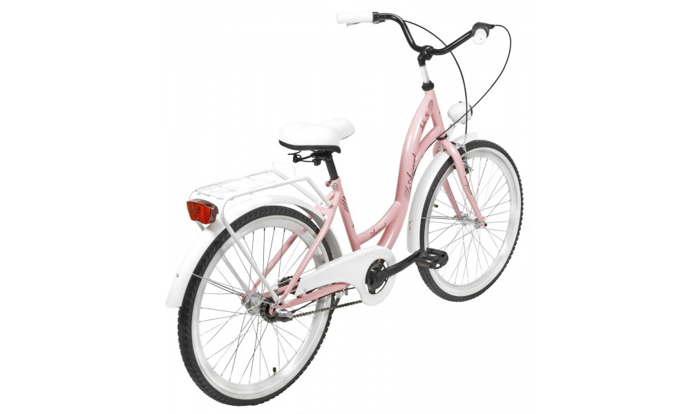 Bicycle AZIMUT Julie 24" 3-speed 2025 pink-white - 2