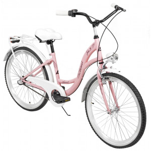 Bicycle AZIMUT Julie 24" 3-speed 2023 pink-white