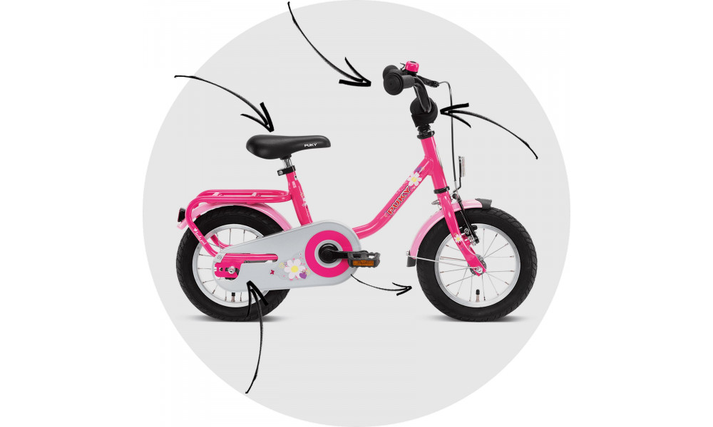 Велосипед PUKY Steel 12 lovely pink - 3